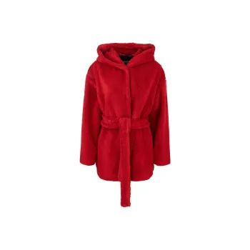 MaxMara Belted Hooded Coat