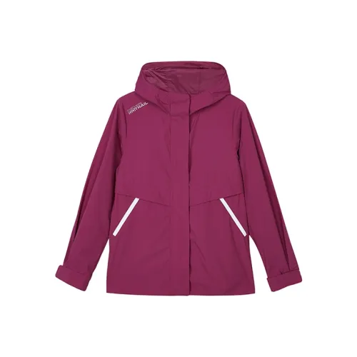 Skechers Stroll Jackets Women's Fruit Wine Rose Red