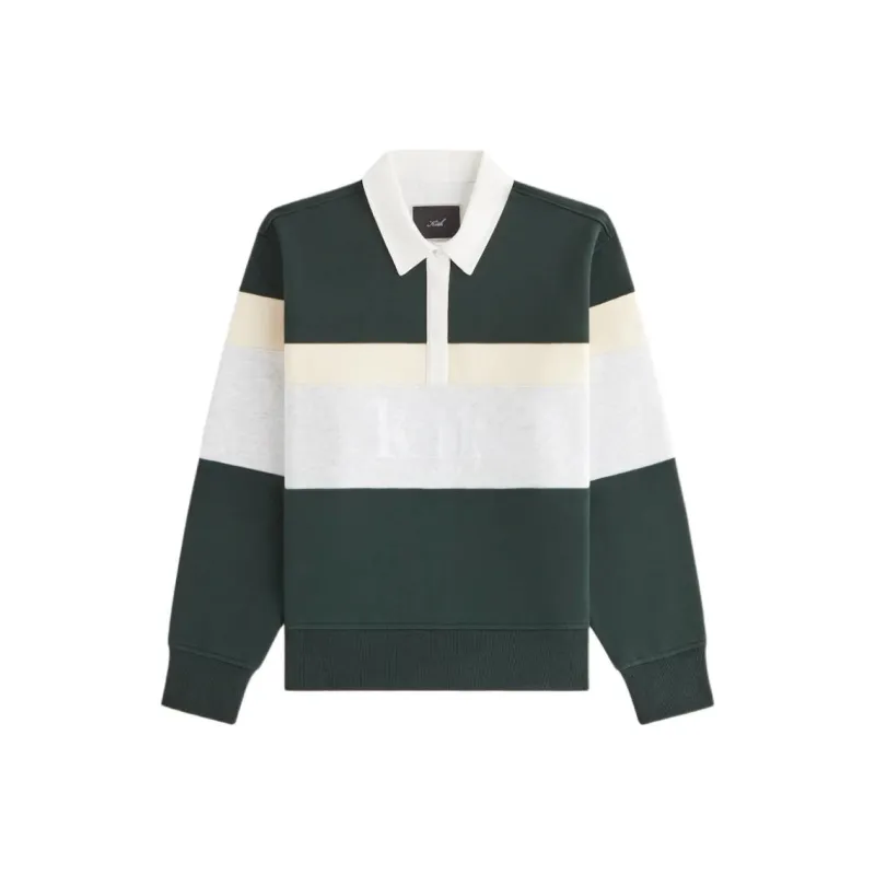KITH FW24 Emery New York Rugby Polo Shirt Women's Green-0