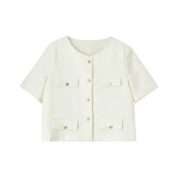FANQIN Jackets Women's Apricot