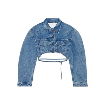 Jacquemus Le Haut De Nimes Corto Jacket Light Blue/Tabac
