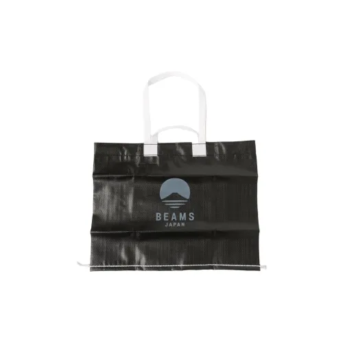 Beams Polypropylene One Shoulder Handbag Large Size Men's Black