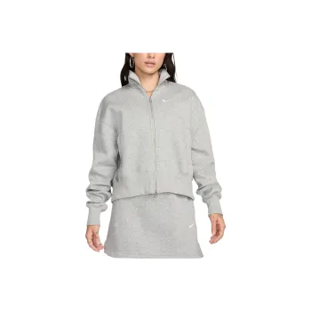 Nike Sportswear Phoenix Fleece Jackets Coats Women's Dark Heather Gray/Sail White