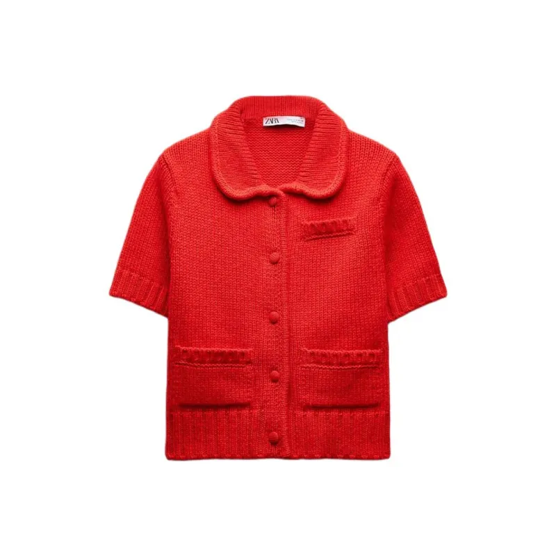 ZARA Knitwear Women's Red-0
