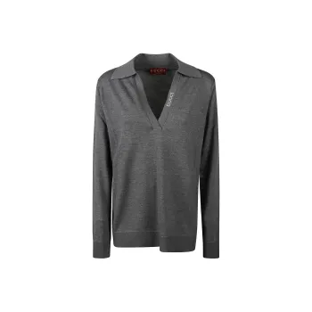 GUCCI Polo Shirts Women's Gray