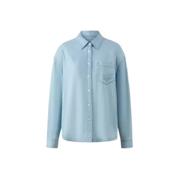 E.land Shirt Women's Light Denim
