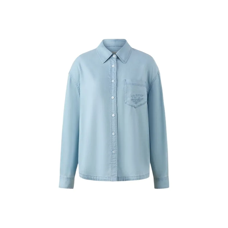 E.land Shirt Women's Light Denim-0