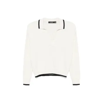 LAUREN RALPH LAUREN Contrasting trim Polo Top