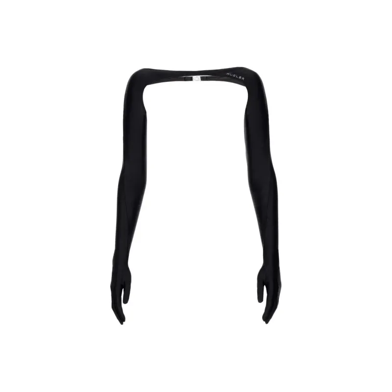 Mugler H&M Bolero Gloves Black-0
