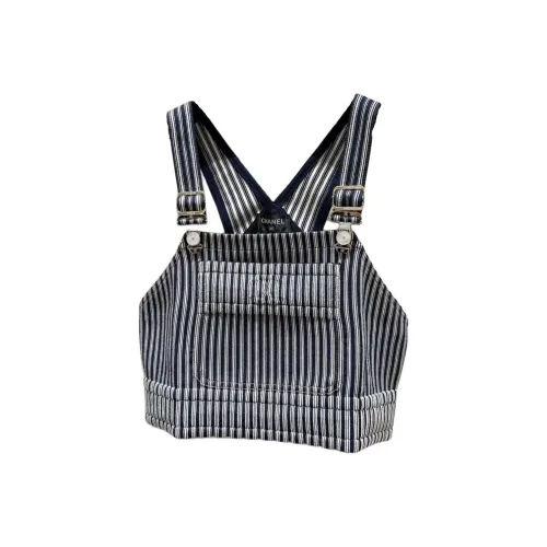 CHANEL 25P Spring Summer Preview Collection Camisole Women's Blue White