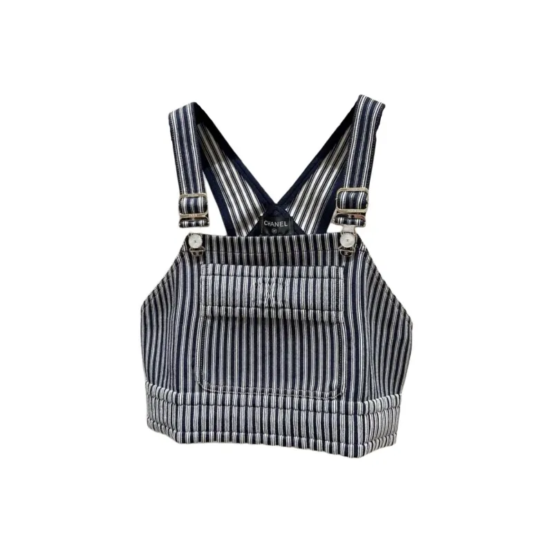 CHANEL 25P Spring Summer Preview Collection Camisole Women's Blue White-0
