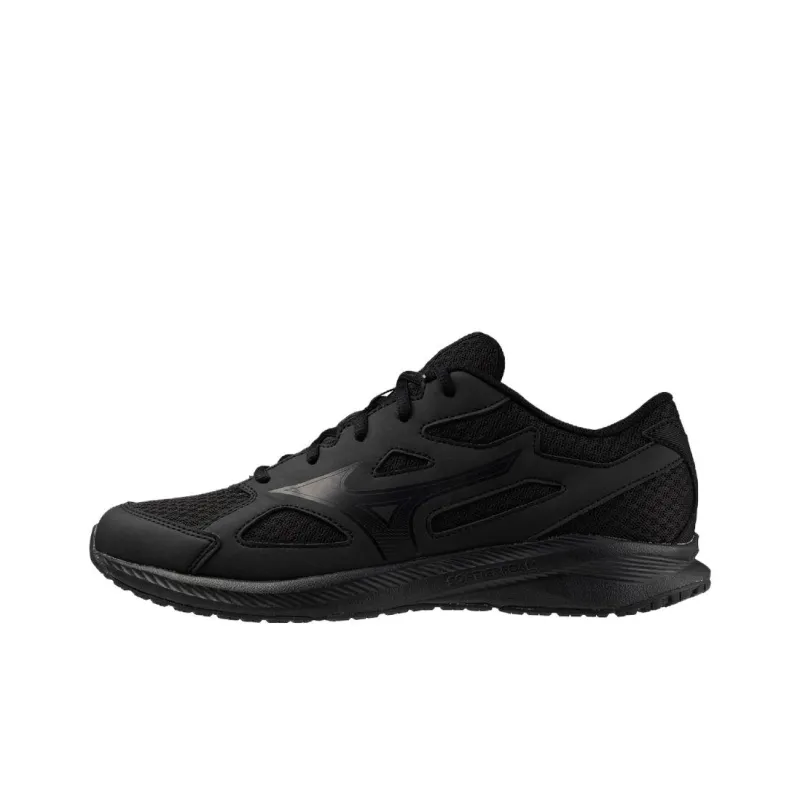 Mizuno Cushioning Slip Resistant Low Top Casual Running Shoes Unisex Black-0