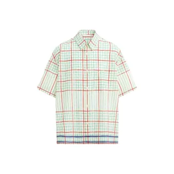 ZARA Shirts Men Green/White