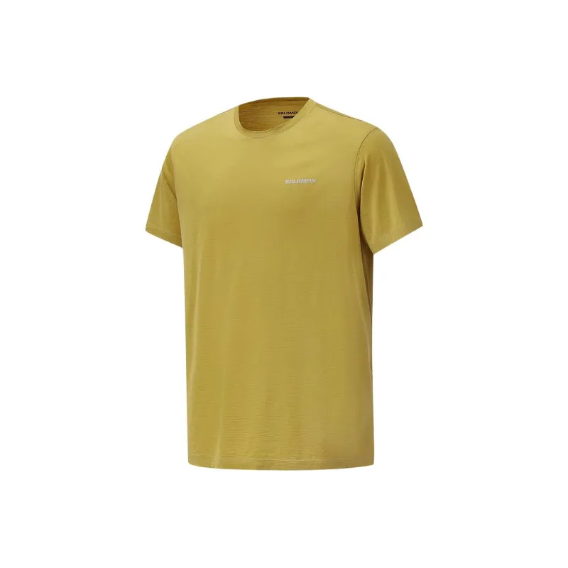 SALOMON T Shirts Men Mustard-2