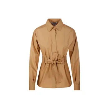 MaxMara Juglas Belted Button Up Shirt