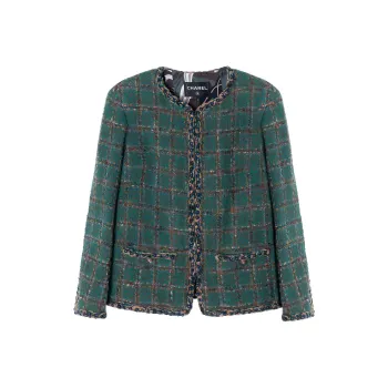 CHANEL Jackets Coats Women's Green
