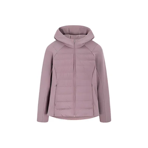 ANTA Running Collection Down Jackets Women's Dusty Purple Gray