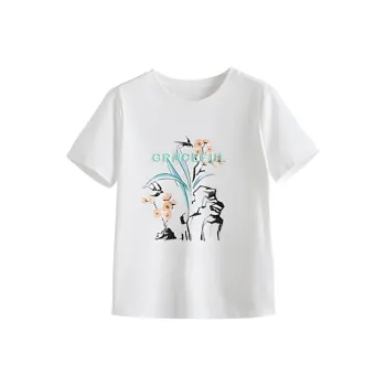 LUYOUYE Regular T Shirt Women's White