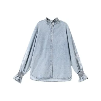 OUNIXUE Shirts Women's Blue