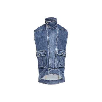 JW Anderson Oversized Sleeveless High Neck Jacket