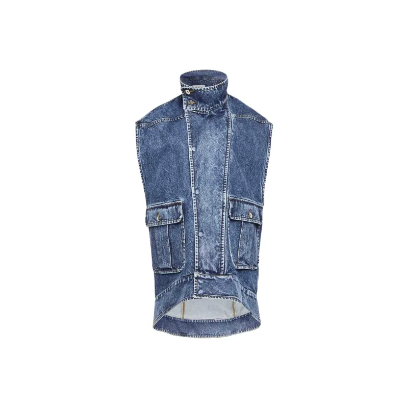 JW Anderson High neck Denim Gilet-0