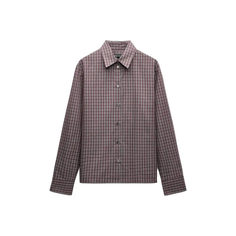 ZARA Shirt Women's Burgundy Burgundy-0