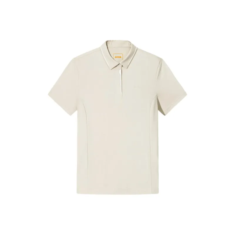 Anta Variety Training Collection Polo Shirt Women's Wheat Grain Gray-0