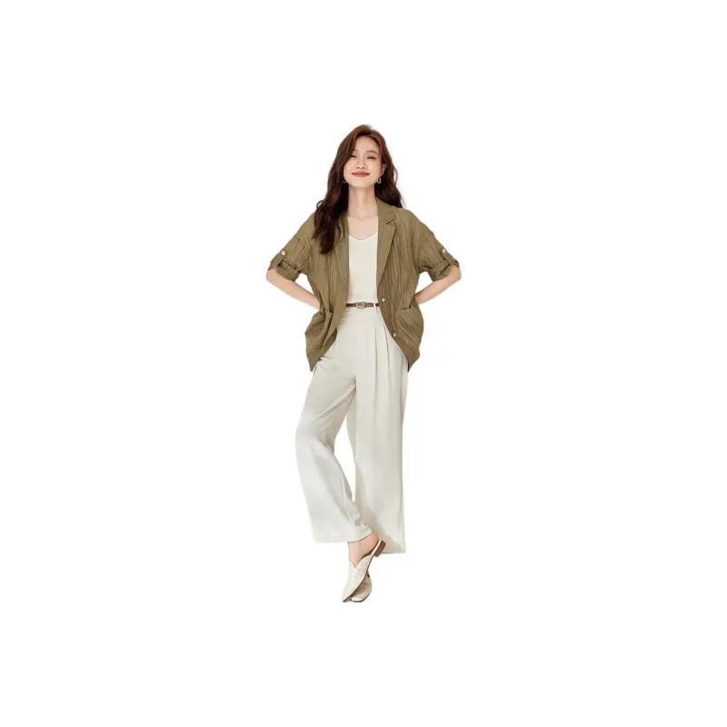 Mo Han Yi Mei Jackets & Coats Women's Coffee-0
