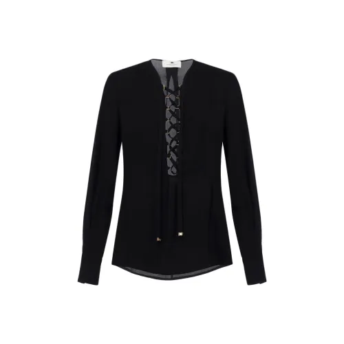 Elisabetta Franchi Laced Long Sleeved Blouse
