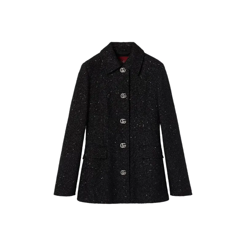 GUCCI FW24 Jackets Coats Women's Black-0