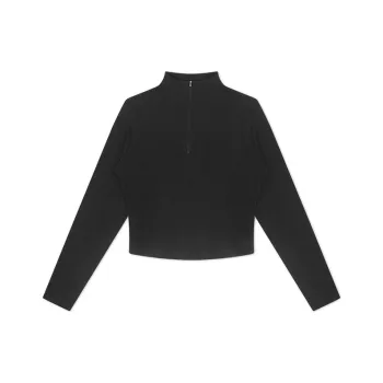 Converse Half Zip Mock Neck Long Sleeve Top