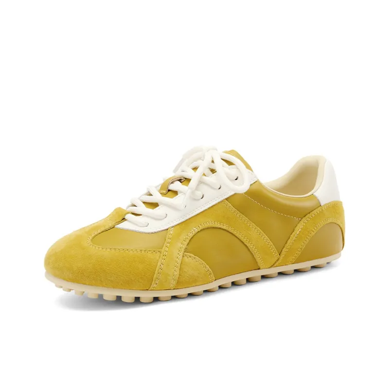 XICUNMINGWU Skateboard Shoes Women's Yellow-1