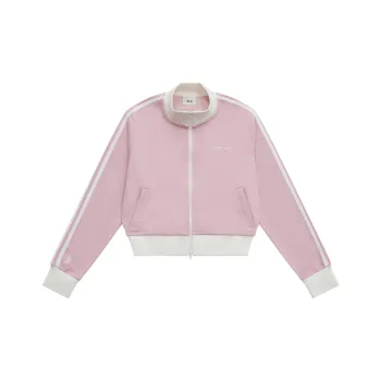 MLB MLB Preppy Style Collection Boston Red Sox SS25 Jackets Coats Women's Heather Gray Pink