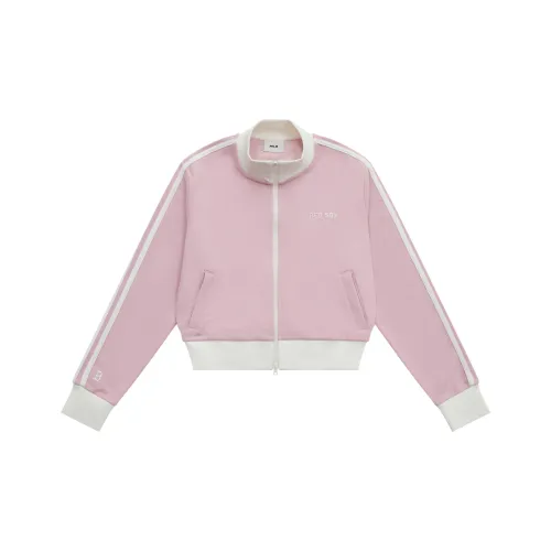 MLB MLB Preppy Style Collection Boston Red Sox SS25 Jackets Coats Women's Heather Gray Pink
