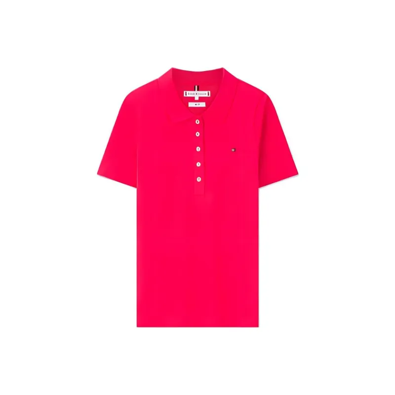 Tommy Hilfiger Polo Shirt Women's Dark Red-0