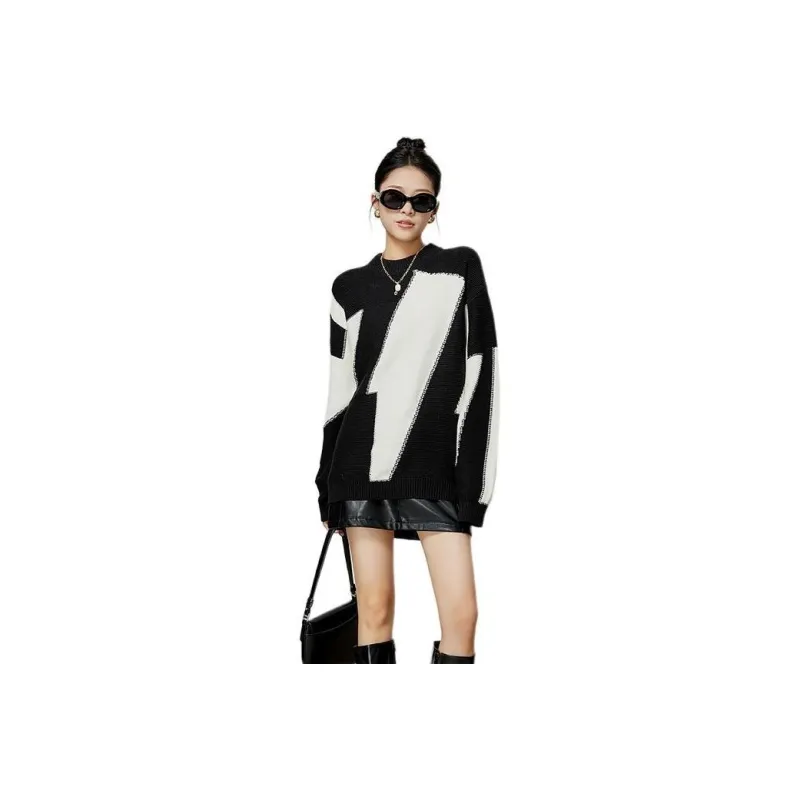Weekly Knitwear Women's Black White-0