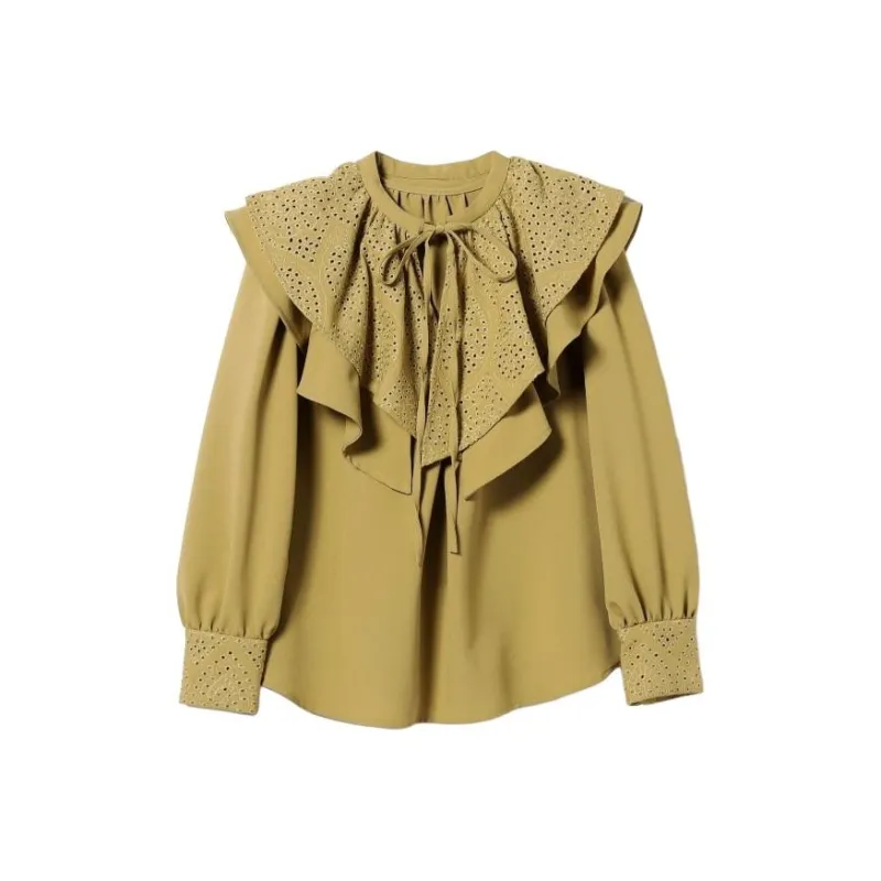 Beams Shirts Women's Mustard-0