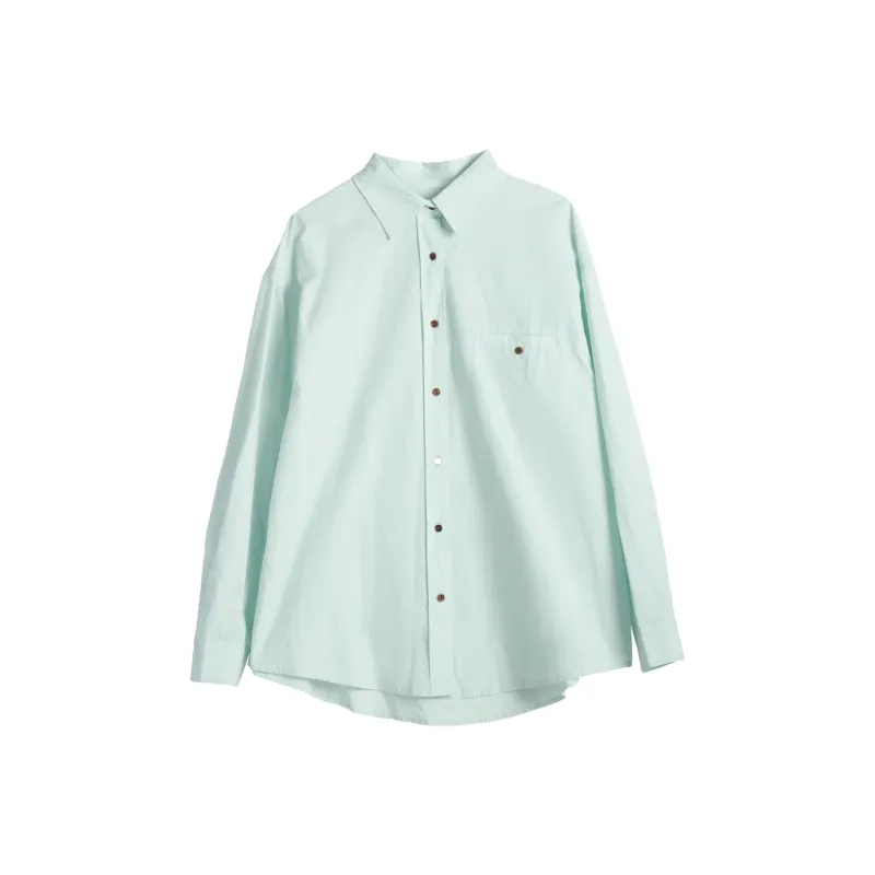 Olrain Shirts Women's Aqua Blue-0