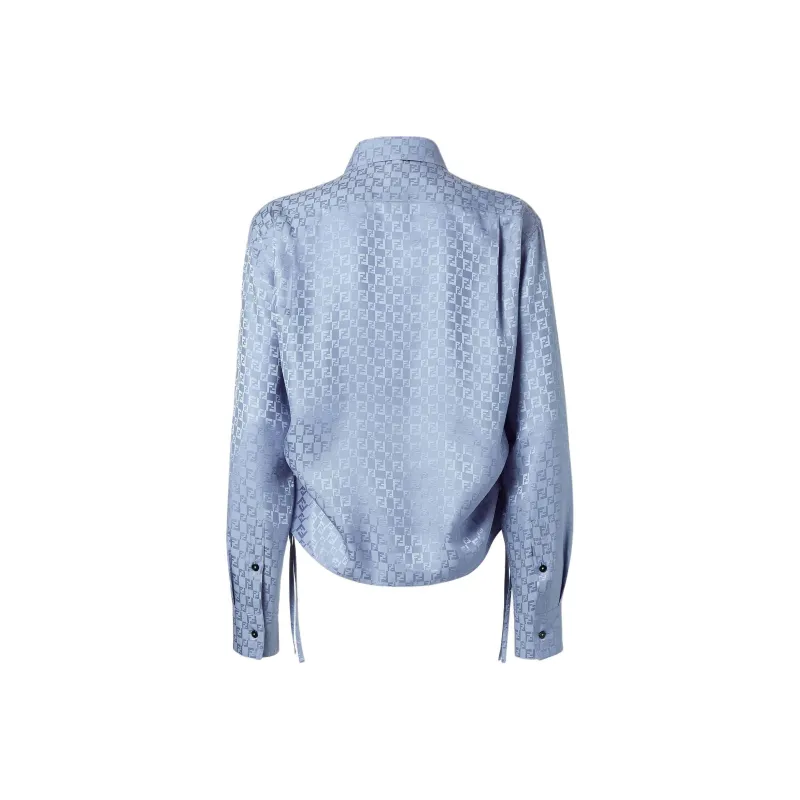 FENDI Shirts Women's Blue-1