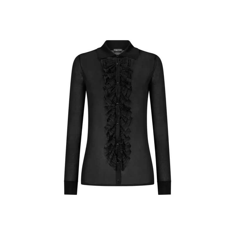 TOM FORD Ruffle Knit Shirt-0
