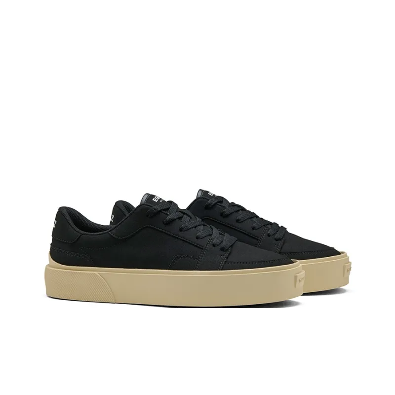 EQLZ EQUALIZER Fault 25 Anti Slip Wear Resistant Low Top Skateboard Shoes Unisex Ghost Black-1