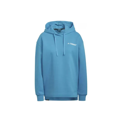 Adidas W TX LOGO HOODY Sweatshirt Women's Blue