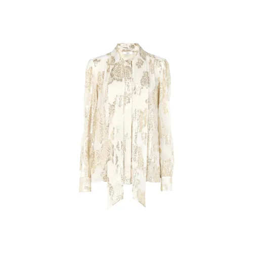 Chloé Gathered Lavallière Blouse