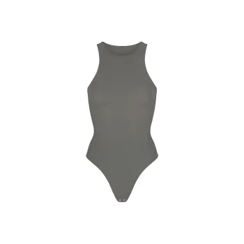 SKIMS FITS EVERYBODY HIGH NECK BODYSUIT Jumpsuit Women's GUNMETAL/Bronze