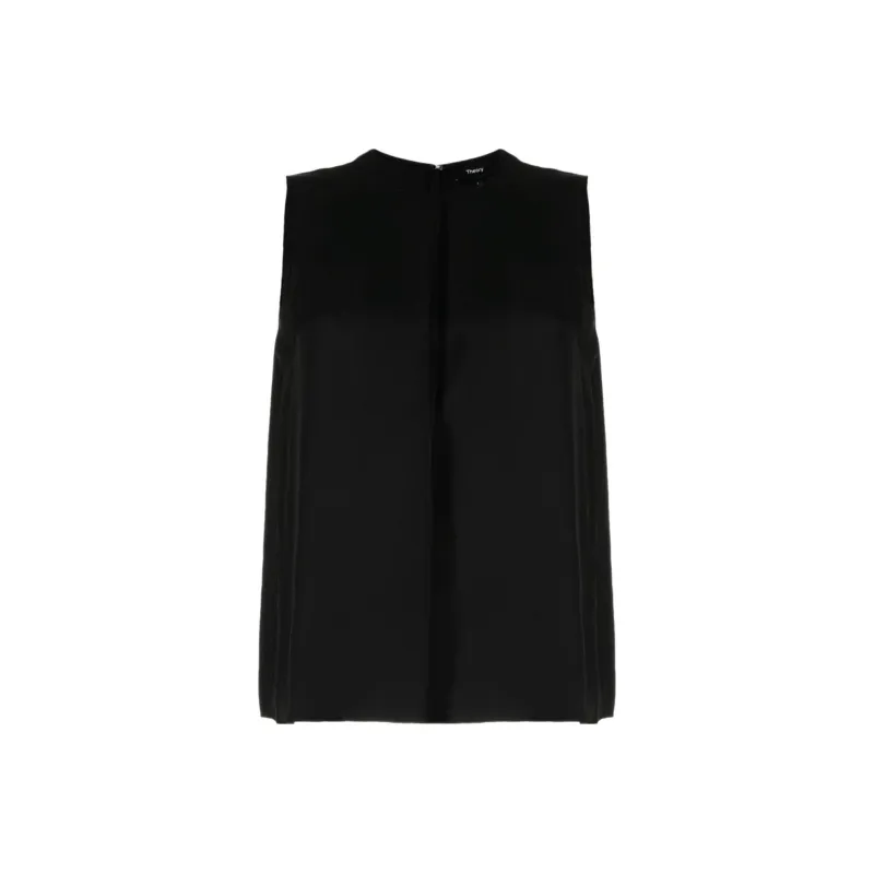 THEORY Sleeveless Silk Blouse-0