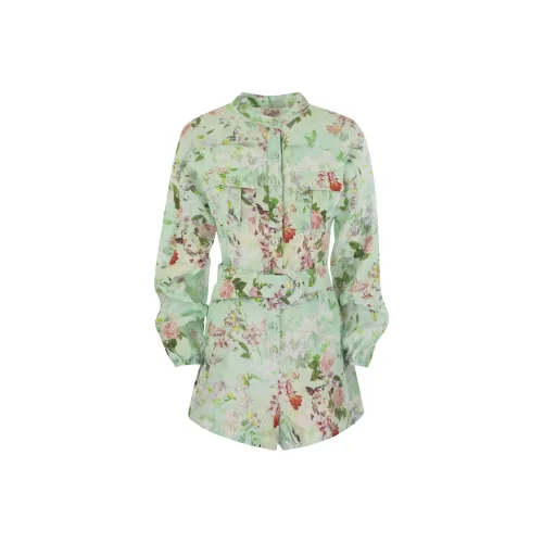 MC2 Saint Barth Hanniel Floral Printed Belted Playsuit