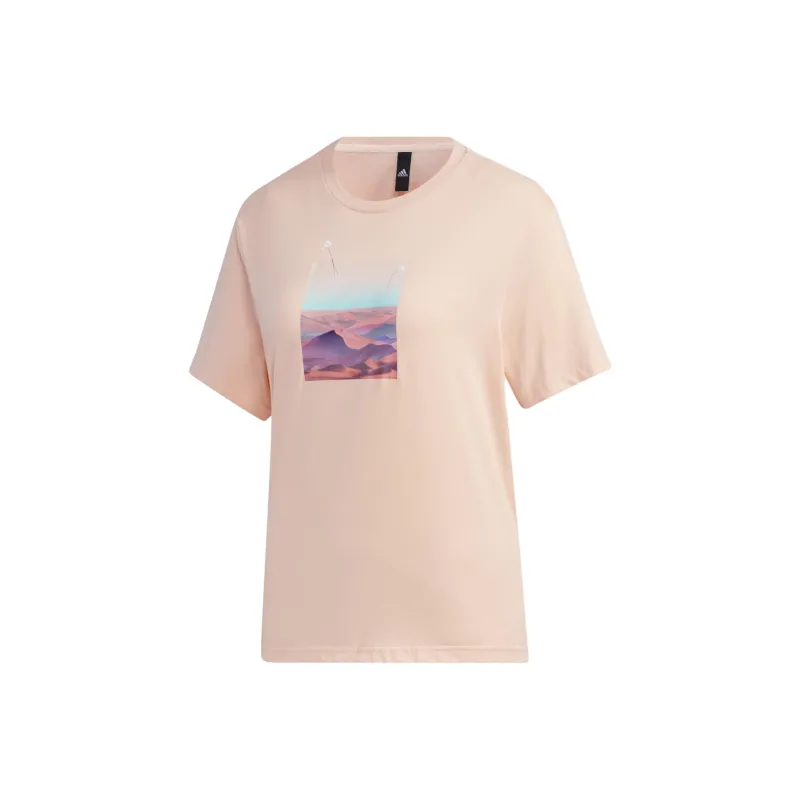 Adidas Performance T-Shirt Women's Mist Coral-0
