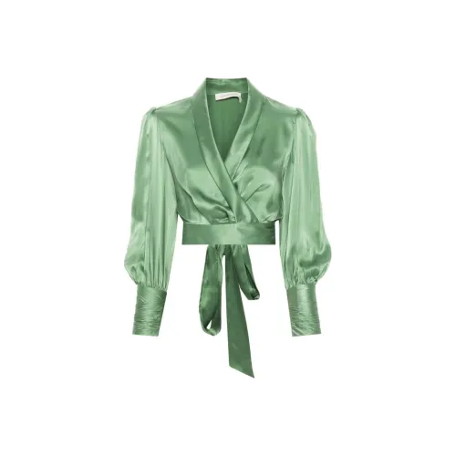 Zimmermann V Neck Bow Waist Top