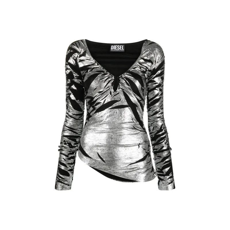 DIESEL Jackets Women's Silver-0