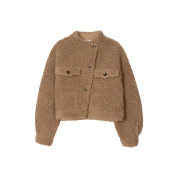 FAWENXIANGZI Plush Coat Women's